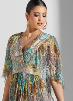 Label RITU KUMAR Pleat Detail Printed Dress  - Image 3