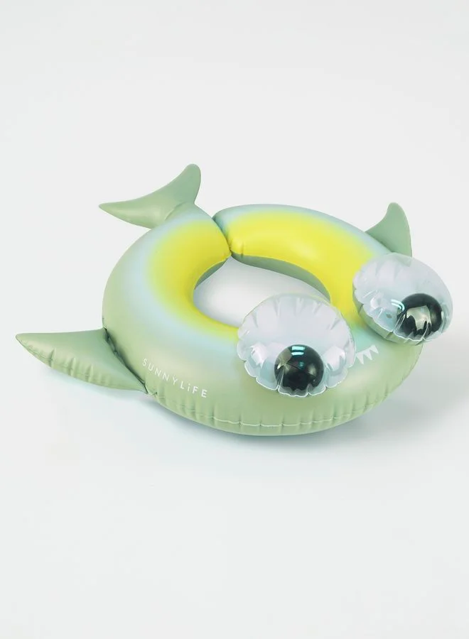 SUNNY LIFE Shark Tribe Khaki Kiddy Pool Ring
