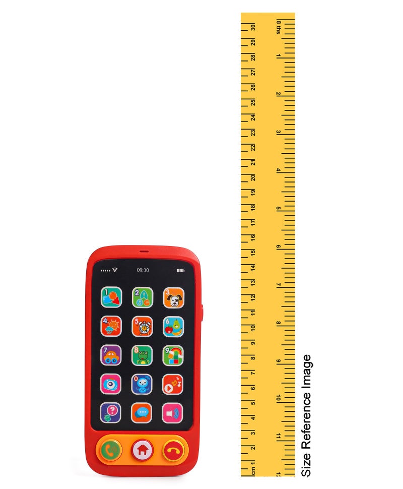 PlayNation Play Nation Musical Smartphone Toy, Speech development, Vibrant Lights and Playful Sound Effects, 18 Months+, 8 x 3 x 15.5 cm - Red - Image 3