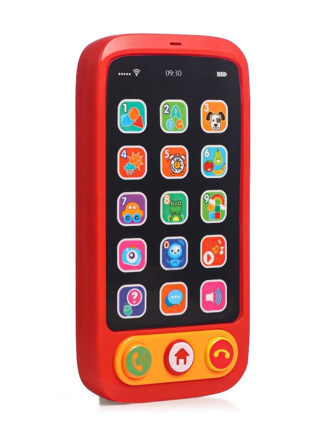 PlayNation Play Nation Musical Smartphone Toy, Speech development, Vibrant Lights and Playful Sound Effects, 18 Months+, 8 x 3 x 15.5 cm - Red - Image 4