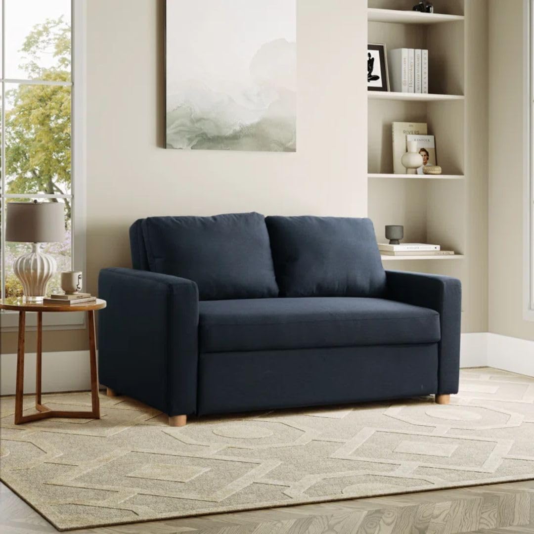 Full Size Convertible Sleeper Sofa - Navy