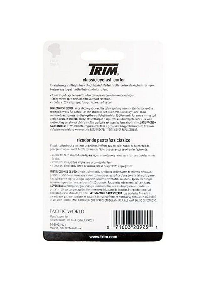 Trim Professional Eyelash Curler Makeup Tool With 100% Silicone Cushioned Curler Pad Creates Eyeopening & Lifted Lashes Pinch Free Curl - Image 3