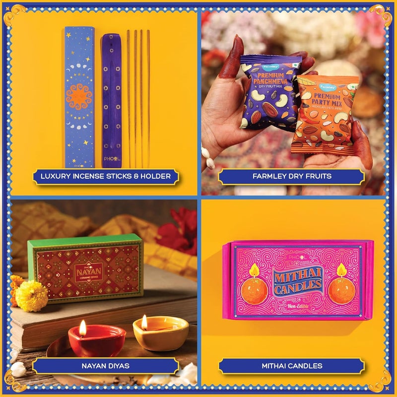 PHOOL LUXURY INCENSE صندوق هدايا تهاني ديوالي من فهول - Image 3