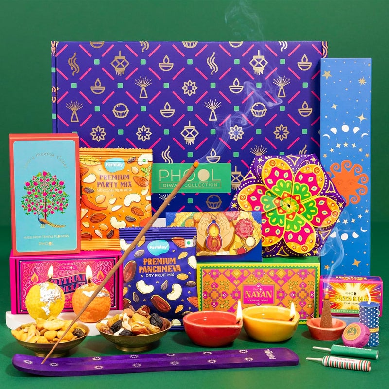 PHOOL LUXURY INCENSE صندوق هدايا تهاني ديوالي من فهول - Image 1