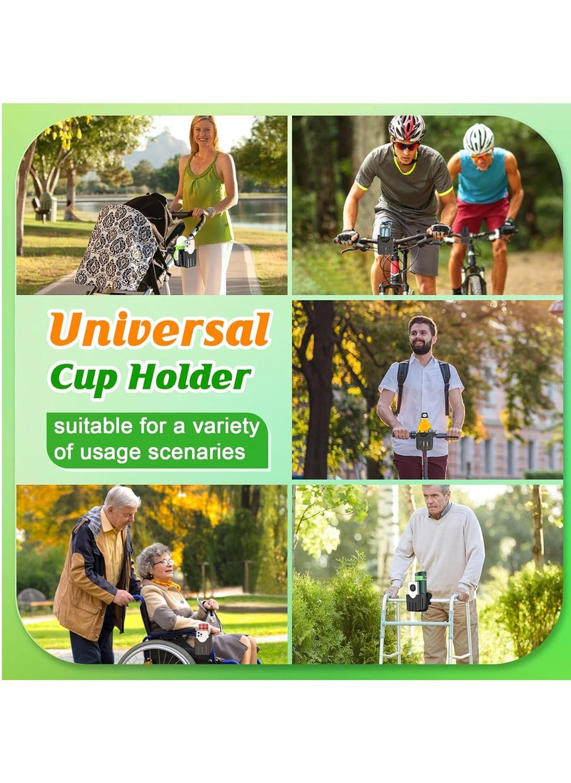 Gonice Set of 2 Universal Stroller Holders, Bike, Wheelchair, Walker, Scooter, Stroller Accessories for