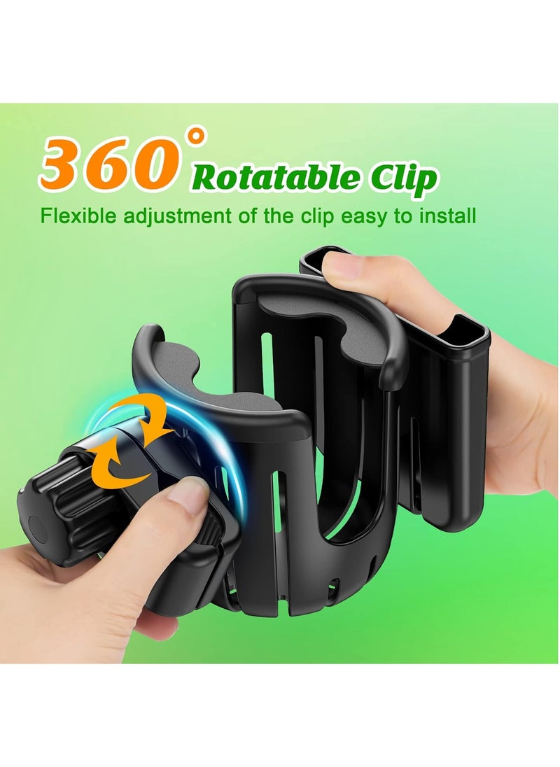 Gonice Set of 2 Universal Stroller Holders, Bike, Wheelchair, Walker, Scooter, Stroller Accessories for