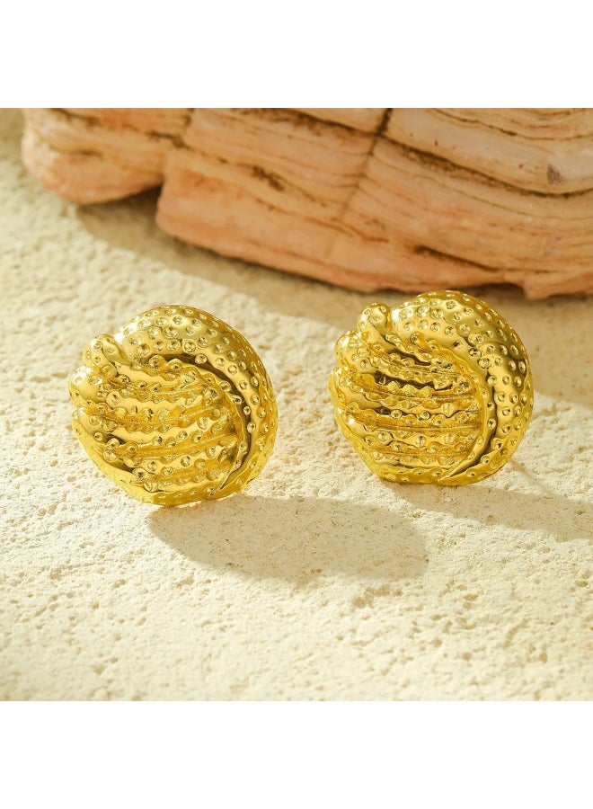 The Black Pearl Accessories Golden Stainless Steel Earring - Image 3