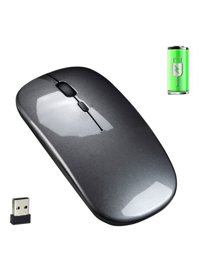 هافن 600.0 mAh الماوس اللاسلكي القابل لإعادة الشحن رمادي - Image 2