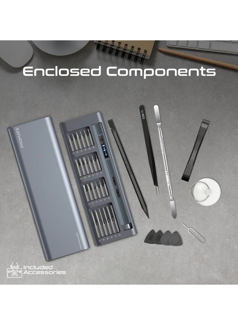 PROMATE 62-Pieces Cordless Electric Screwdriver Kit with LED Fill Light  - Image 3