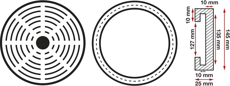 BGS 6478 | Rubber Pad | for Auto Lifts | Ø 150 mm - Image 2