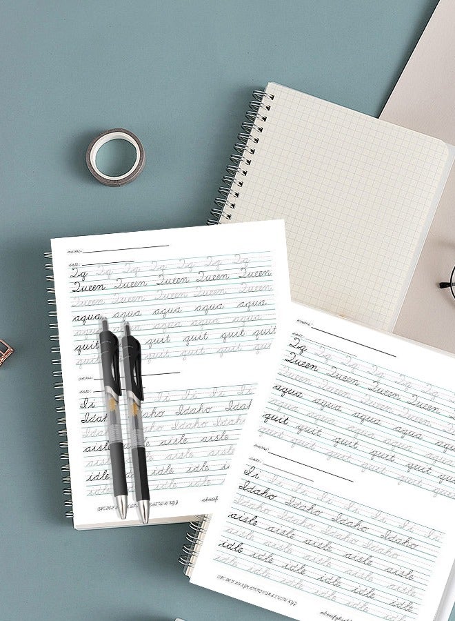 10 Pcs Retractable Gel Pens, Fine Point 0.5mm Black Ink, Smooth Writing Pens with Rubber Grip for School and Office Supplies(Black) - Image 4