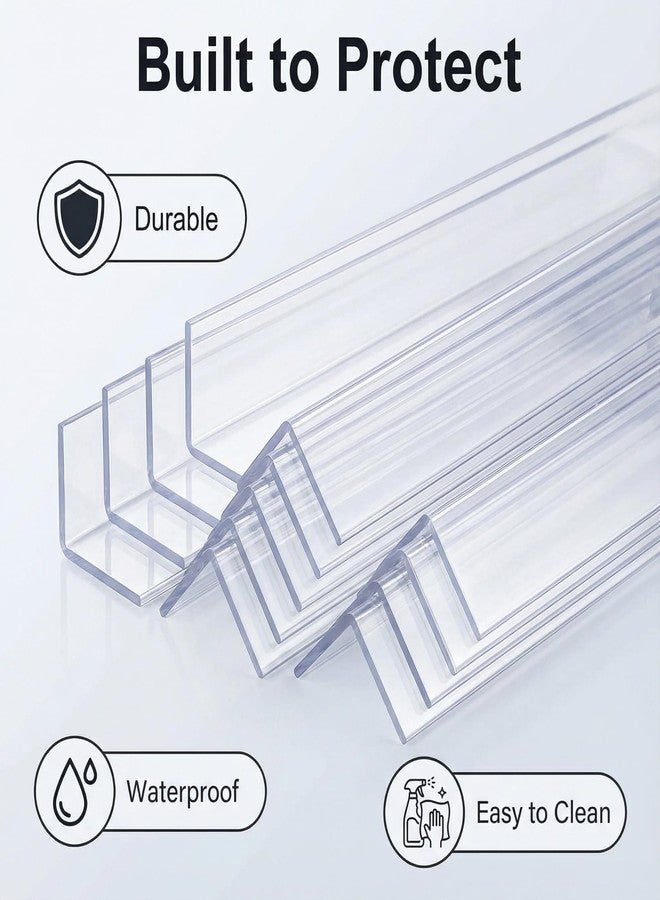 Frychee Clear Corner Protectors - Self-Adhesive Baby Proofing Safety Bumpers for Walls, Furniture, Cabinets & Desks - Freely Spliced to Meet Your Needs(2PCS, 3x40.6cm/1.18x16in) - Image 4