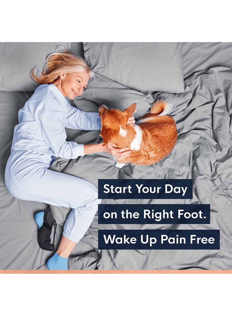 Sweet seven جوارب الليل لعلاج التهاب اللفافة الأخمصية - دعامة طبية للقدم اليمنى أو اليسرى - حذاء ناعم للتمدد لدعم القدمين، النوم، والتعافي - Image 4