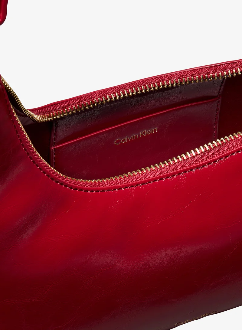 Calvin Klein  Foil Logo Glossy Shoulder Bag for Women | Best Price UAE