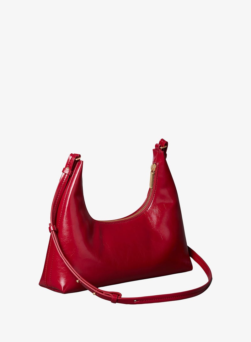 CALVIN KLEIN Foil Logo Glossy Shoulder Bag - Image 2