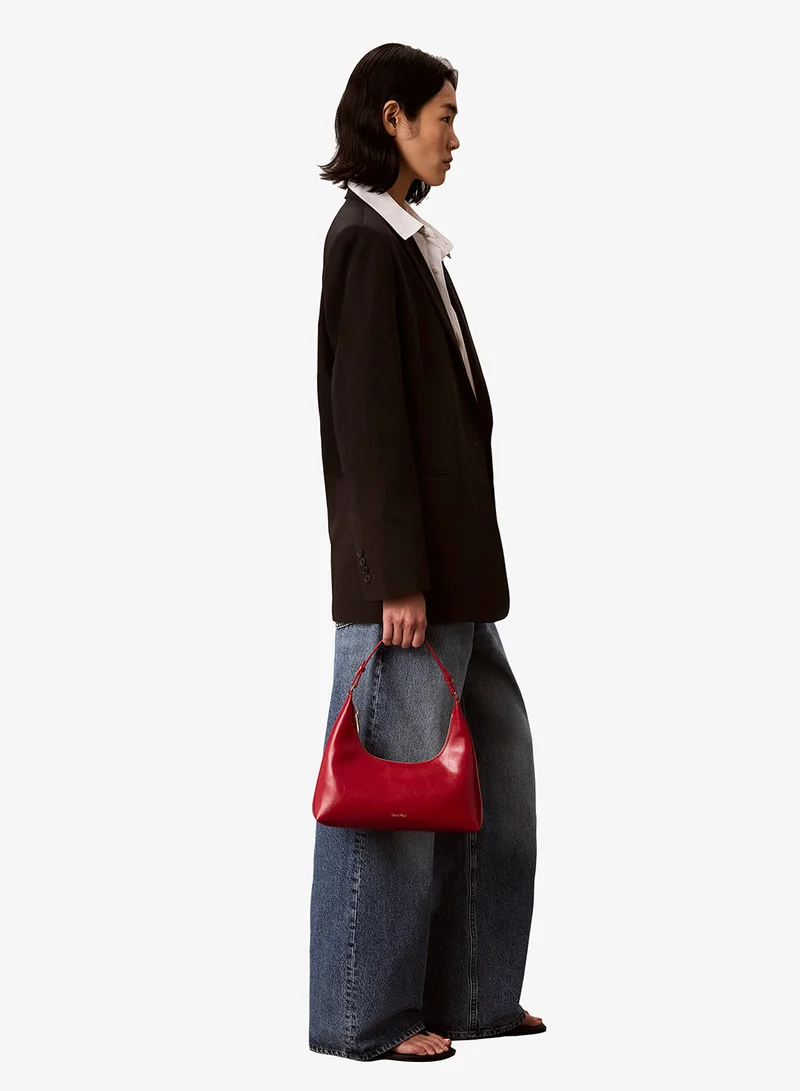 Calvin Klein  Foil Logo Glossy Shoulder Bag for Women | Best Price UAE