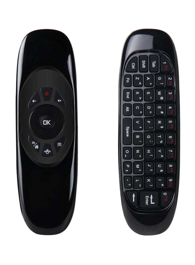 NIBEMINENT C120 Wireless Air Mouse Remote Controller With Keyboard Black - Image 1