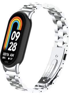 ZORE Xiaomi Mi Band 9 Krd-04 Metal Strap-Silver  - Image 1