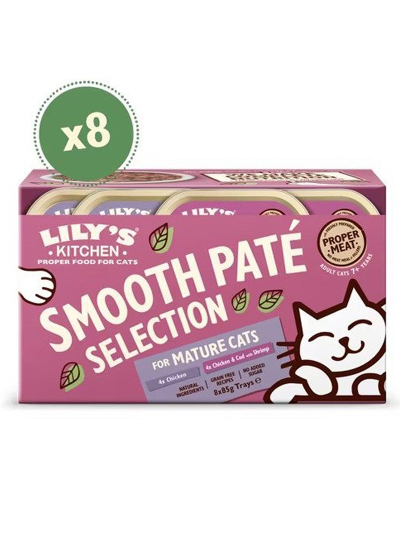 Lily's Kitchen - Lily's Kitchen Pate For Mature Cats Multipack Wet Cat Food 8x85g - Image 1