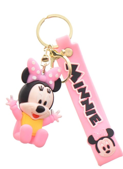 MINNIE keychain medallion - Pink
