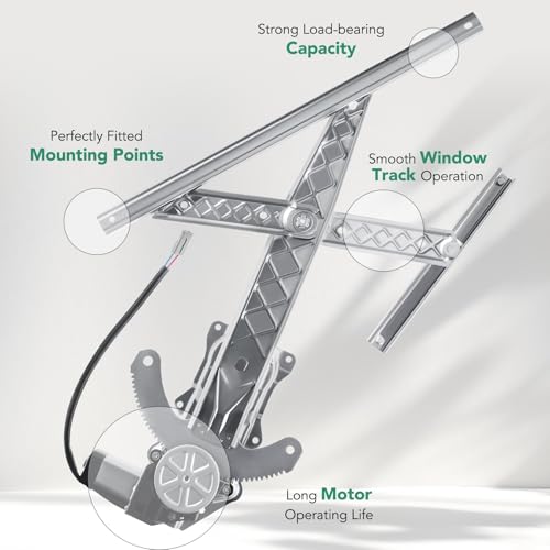 YHTAUTO Front Passenger Side Power Window Regulator With 2-Pin Motor Assembly for Ford Expedition 1997-2002, F-150 2001 & Lincoln Navigator 1998-2002 - Image 4