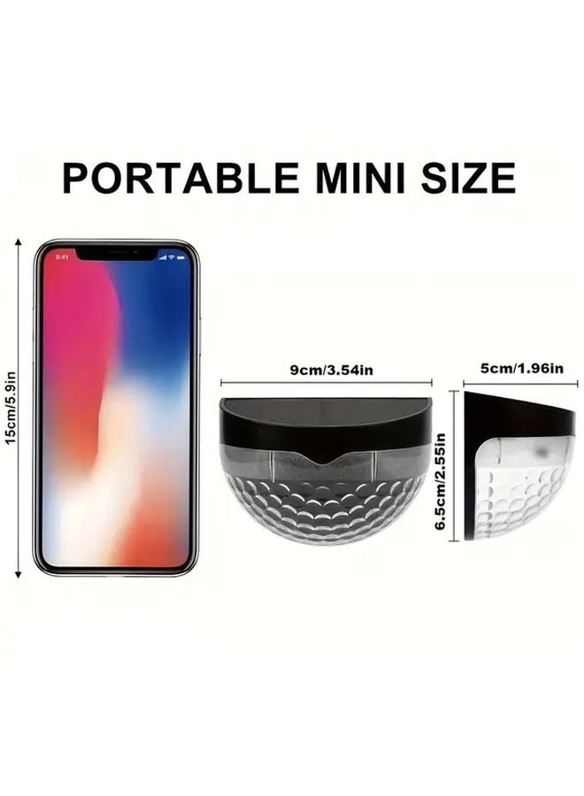 قطعتان من مصابيح السياج الشمسية السوداء IP65 المضادة للماء لتزيين الحدائق الخارجية المثبتة على الجدار - Image 4