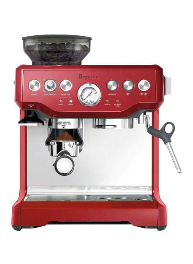 بريفيل ماكينة تحضير القهوة اسبريسو باريستا بقدرة 1700 وات 2.0 L 1700.0 W BES870CRN أحمر - Image 1