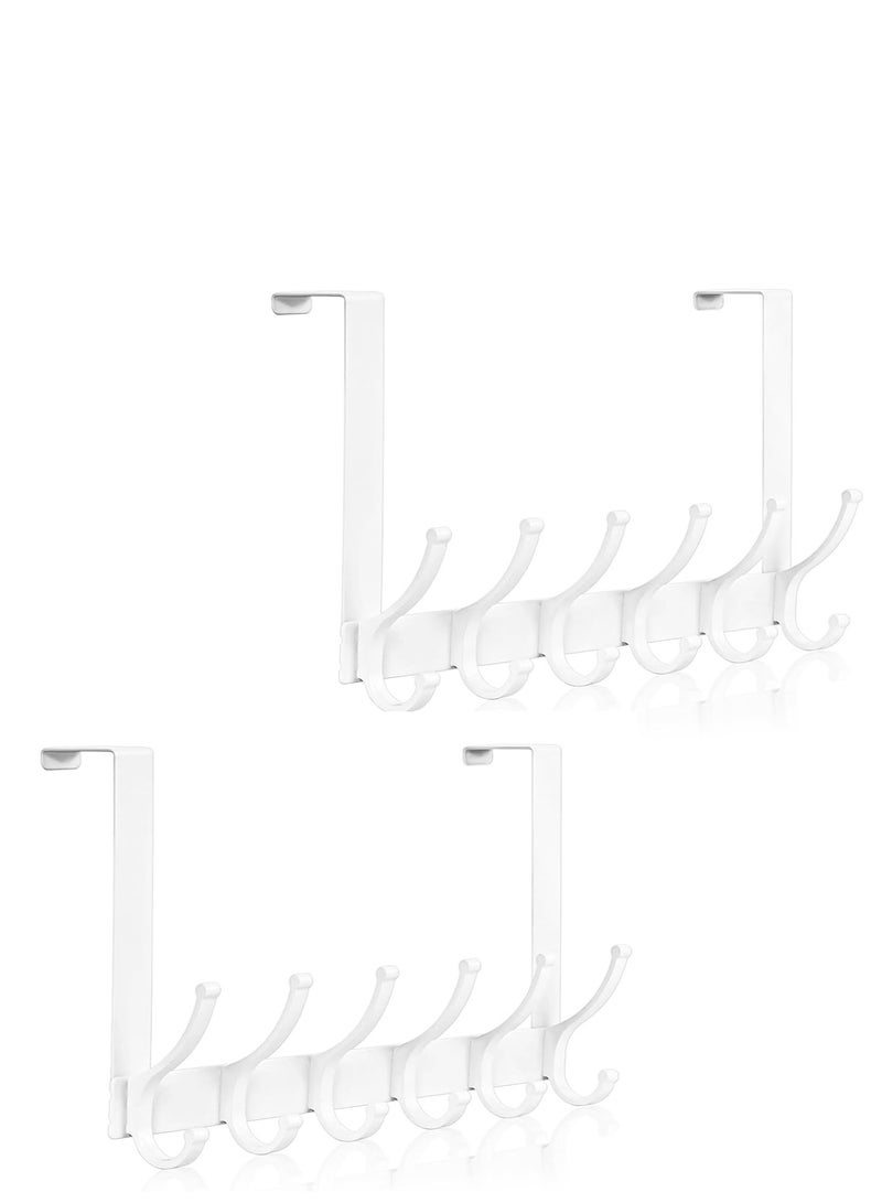 Door Hooks, Door Hooks, Bathroom Door Towel Racks, Hanging Cap Door Towel Hooks (1 Pack, White) - Image 2