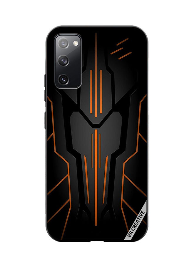 VR CREATIVE Protective Case Cover For Samsung Galaxy S20 FE 5G Black Sark Design Multicolour - Image 1