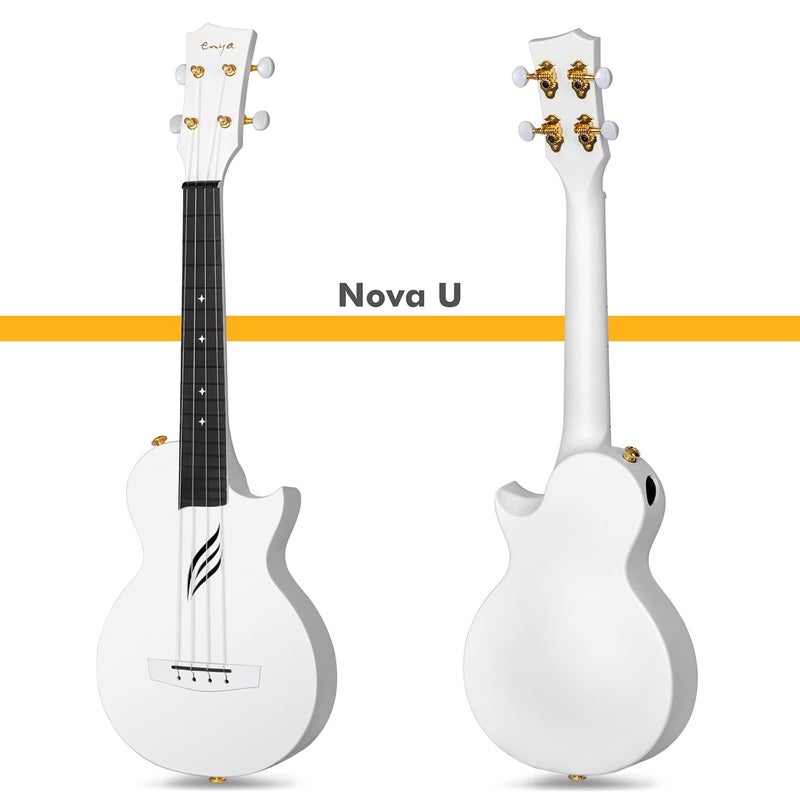 Enya Concert Ukulele White for Beginners - Image 2