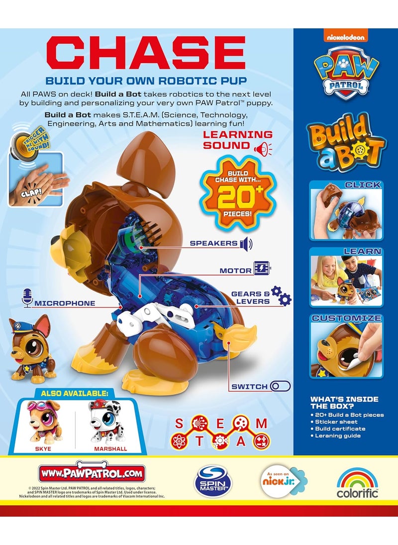 Goliath Build a Bot Paw Patrol Chase  Build Your Own Robotic Pet with 20 Pieces with 1 Sticker Sheet  Ages 310  - Image 4