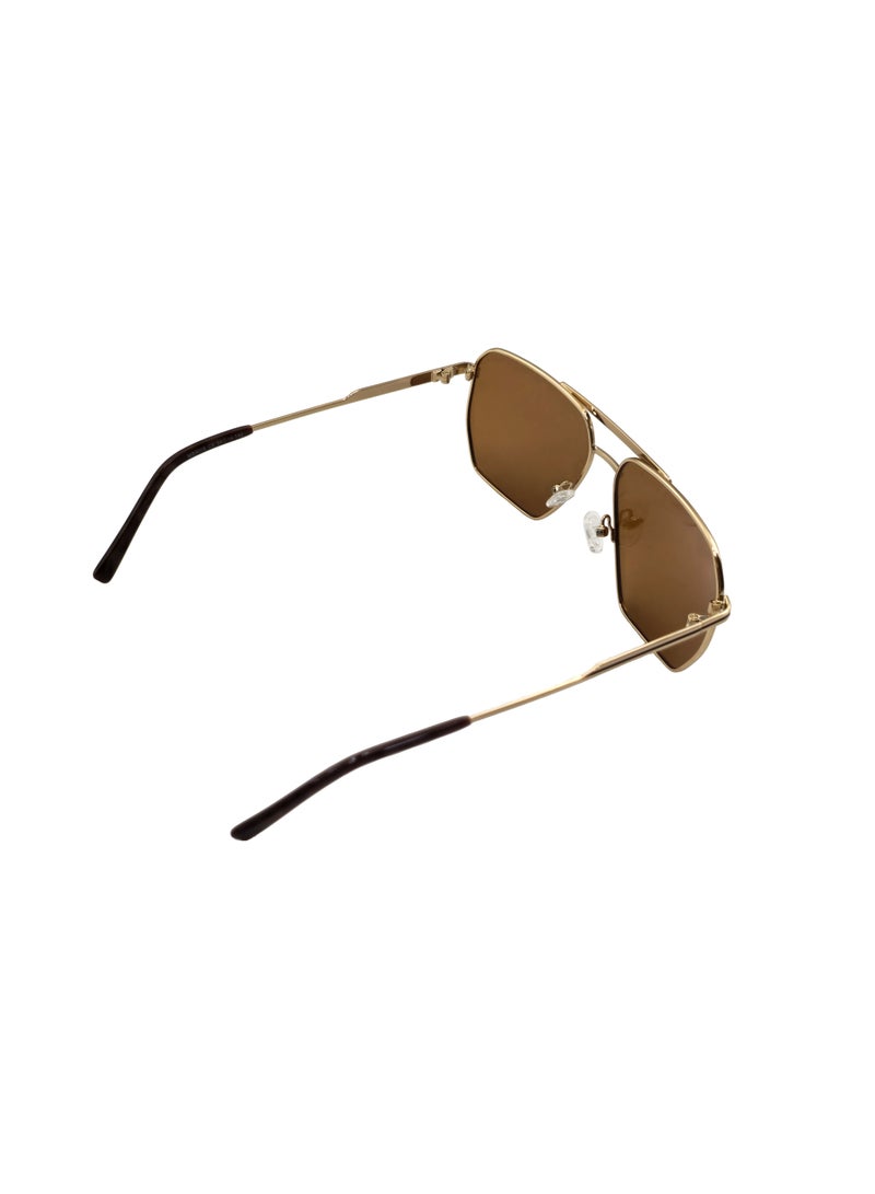 دلس دي إل إس نظارات شمسية للرجال والنساء - إطار معدني أفياتور مع عدسات مستقطبة متعددة الأغراض (MS9009-C2) - Image 4