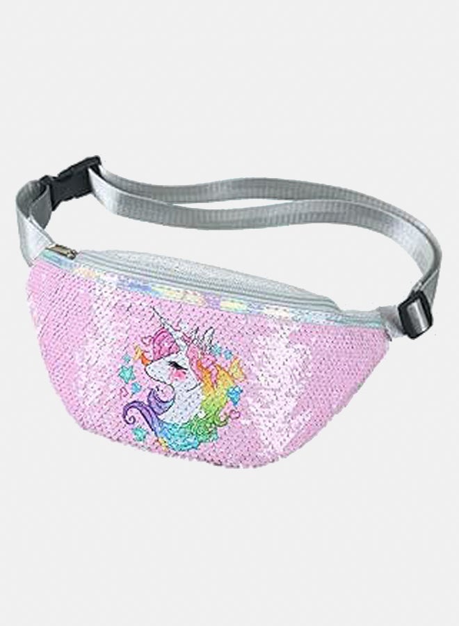Fashionable waist bag Glitter Sequins Fanny Pack Waist Pack Unicorn Sling Crossbody Bag Chest Bag for Kids Little Girls  - Image 1