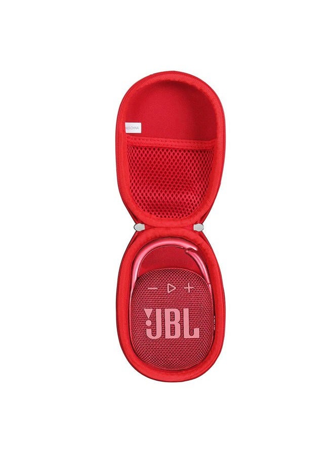 Anleo حافظة سفر صلبة أنليو لجهاز JBL Clip 5 / Clip 4 - مكبر صوت بلوتوث محمول (أحمر) - Image 1