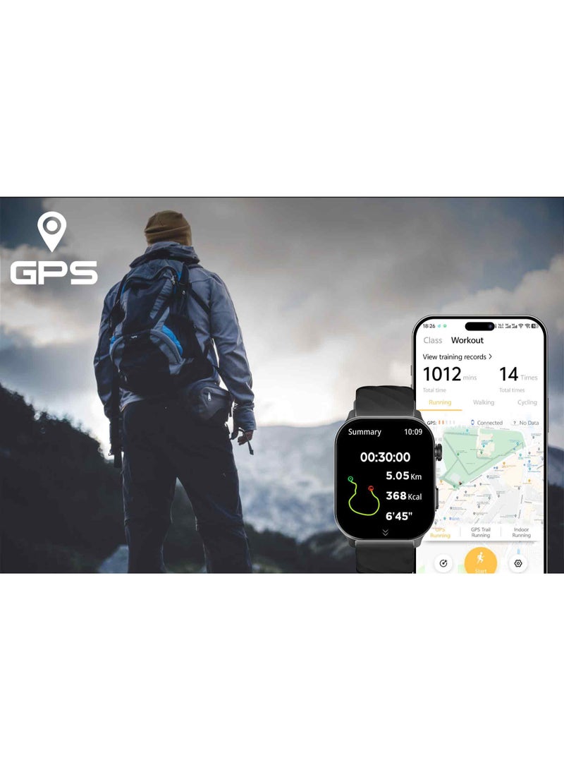 RollsTimi  2025 New Style Sports Bluetooth Smart Watch, Smart Wearable Device, Equipped with 360mAh Large-Capacity Battery, 2.01-Inch HD Full Touch Large Screen, Daily Waterproof, DIY Personalized Watch Face, RT EX300 - Image 5