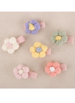 Oasisgalore 12 Pcs Baby Girl Hair Clips, Plush Flower & Small Plush Hairpins, Cute Hair Accessories  - Image 4