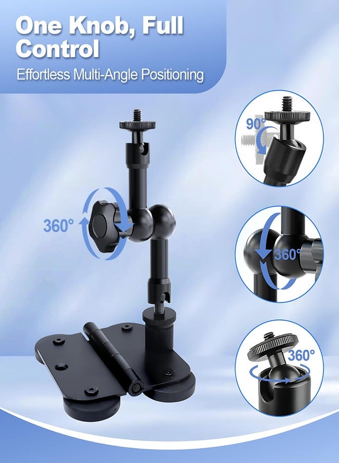 UBeesize Magnetic Fence Mount for iPhone, Game Changer Mounting Kit Compatible with Mevo Start, GoPro, Android & Action Cameras, Includes Carry Bag for Baseball, Softball, Tennis & Golf Carts - Image 3