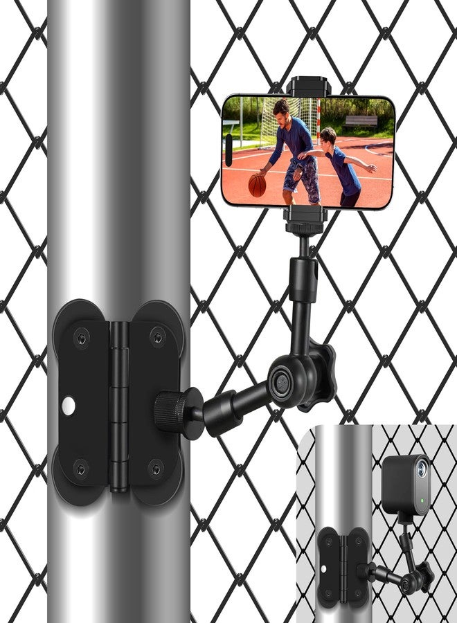UBeesize Magnetic Fence Mount for iPhone, Game Changer Mounting Kit Compatible with Mevo Start, GoPro, Android & Action Cameras, Includes Carry Bag for Baseball, Softball, Tennis & Golf Carts - Image 1
