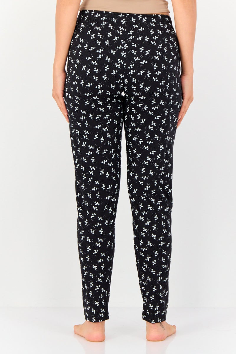 zivame Women 2 Pcs All Over Print Drawstring Pajama Pant, Multicolor - Image 2