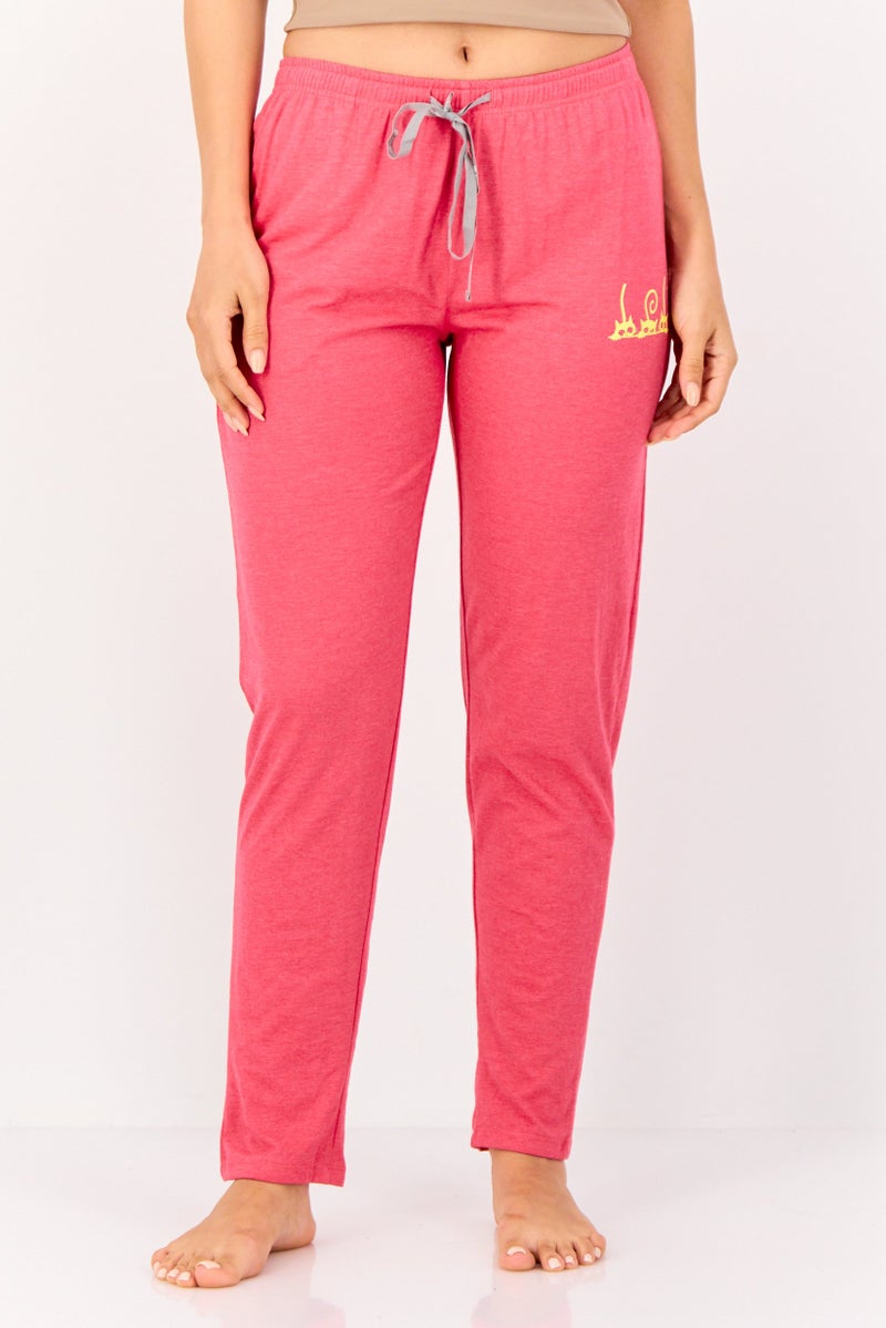 zivame Women 2 Pcs All Over Print Drawstring Pajama Pant, Multicolor - Image 4