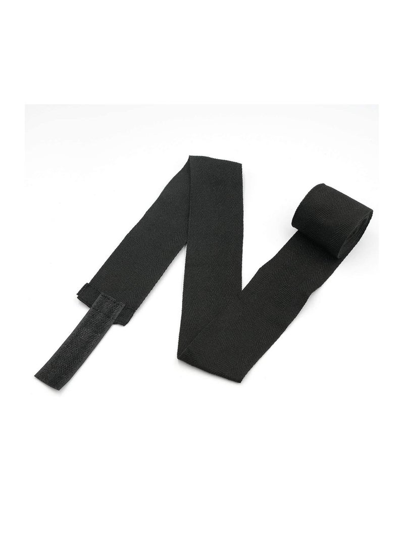 Cotton Bandage Boxing Wrist Brace Hand Wraps Fight Estimate Boxing Kickboxing Hand Wraps Training 3 Meter Black - Image 3