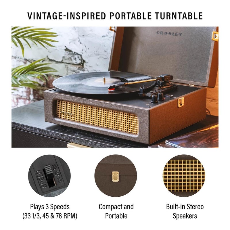 Crosley Voyager Portable Turntable, Bluetooth Record Player - Image 2