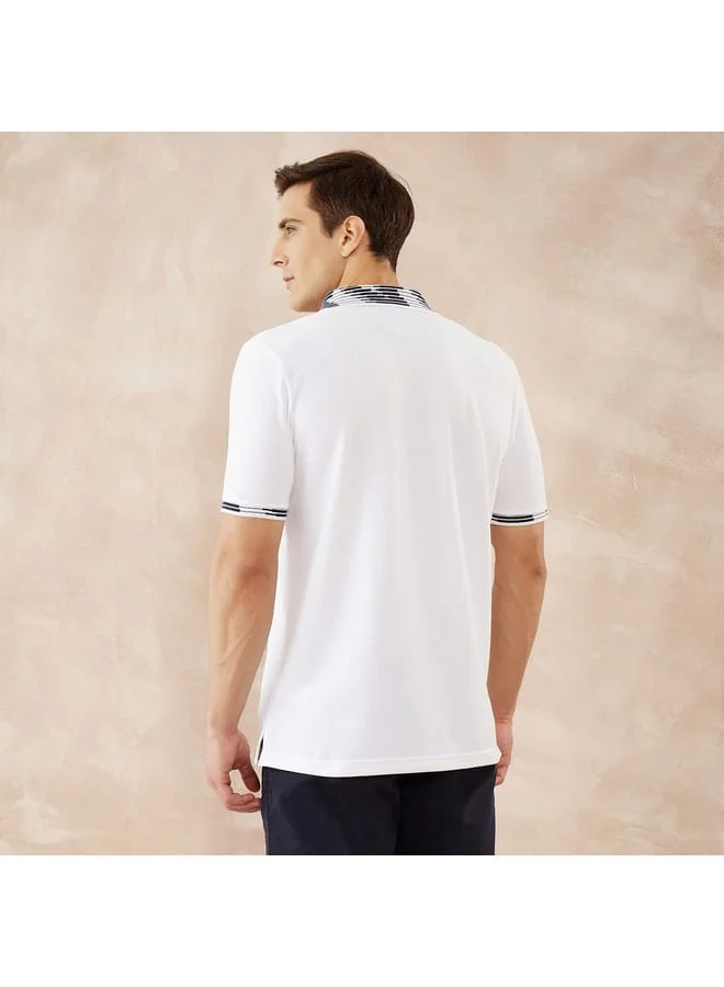 fahrenheit Fahrenheit Solid Polo T-shirt with Short Sleeves