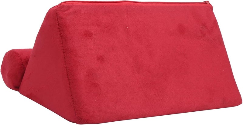 Pillow Tablet Stand, Portable Lightweight Holder for Phone Tablet Ereader with Suede Fabric, Compatible with Most Tablets Phones Books Magazines for Bed Car Armrest Carpet Thigh - Image 5