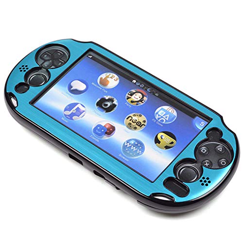 Cosmos Protection Hard Case Cover with Aluminum Faceplate Compatible with PS VITA 2000, Fits for Round Strat & Select Button Only (NOT for Vita 1000 Series), Light Blue - Image 4