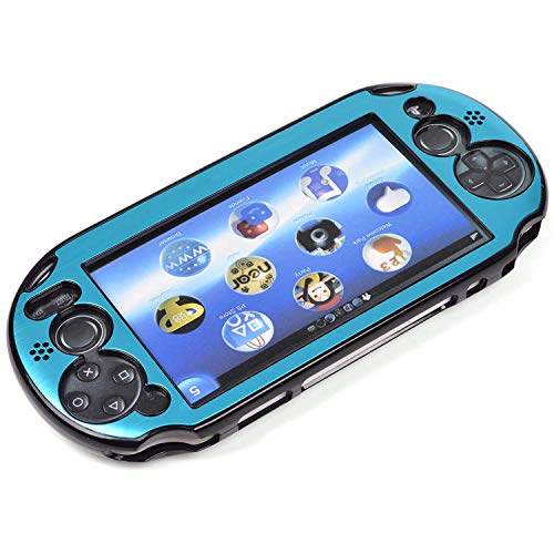 Cosmos Protection Hard Case Cover with Aluminum Faceplate Compatible with PS VITA 2000, Fits for Round Strat & Select Button Only (NOT for Vita 1000 Series), Light Blue - Image 5