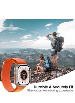 Generic Trail/Alpine Loop Nylon Band Compatible with Apple Watch Ultra 2/Ultra Band 49mm 45mm 44mm 42mm, Adjustable with Metal C-Hook Strap for iWatch Ultra Series 9/8/7/6/5/4/3/2/1/SE2/SE  - Image 3