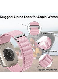 Generic Trail/Alpine Loop Nylon Band Compatible with Apple Watch Ultra 2/Ultra Band 49mm 45mm 44mm 42mm, Adjustable with Metal C-Hook Strap for iWatch Ultra Series 9/8/7/6/5/4/3/2/1/SE2/SE  - Image 4