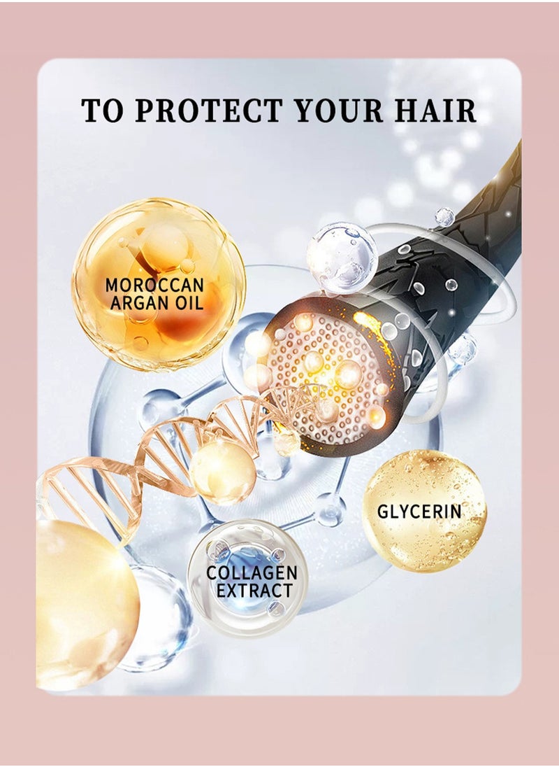 wachinas - Collagen Hair Treatment Deep Repair Conditioning Argan Oil Collagen Hair Mask Essence for Dry Damaged Hair All Hair Types 16.90 oz 500ml - Image 1
