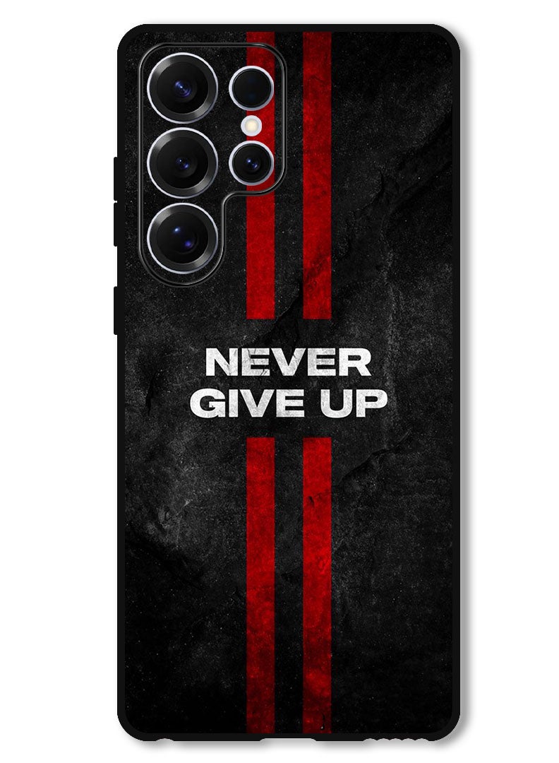 Theodor Protective Case Anti Scratch Shock Proof Bumper Cover For Samsung Galaxy S25 Ultra Never Give up stripes - Image 1